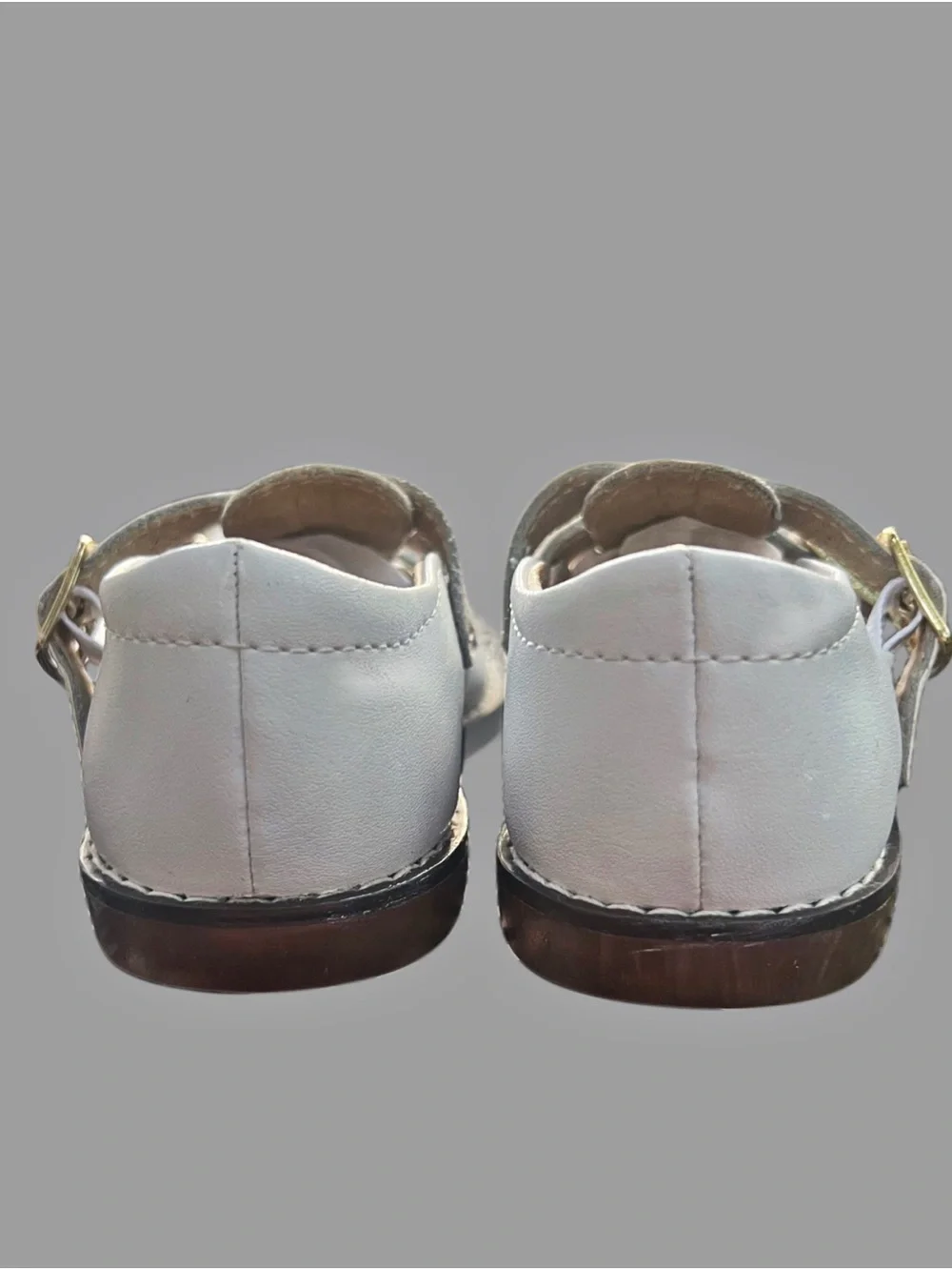 Footmates Infant White Leather Mary Janes Sz 6.5